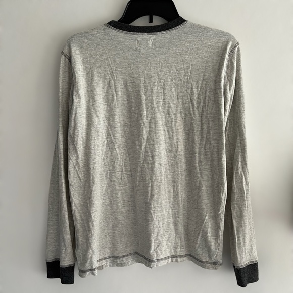 Lucky Brand Mens Crew Neck Long Sleeve Shirt Size Large Four Leaf Clover - Picture 3 of 7